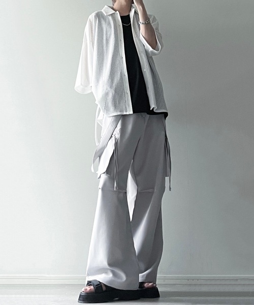 「LILL」 カーゴパンツ X-LARGE ブラック メンズ_画像6