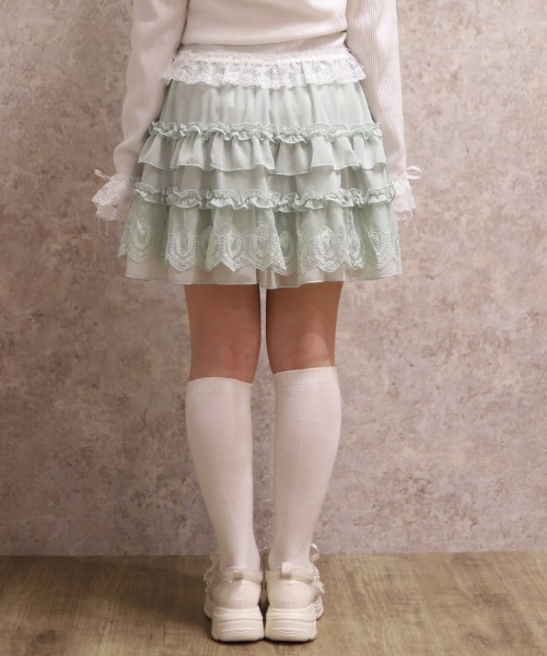 axes femme（アクシーズ ファム） スカート ボリュームフリルスカパン