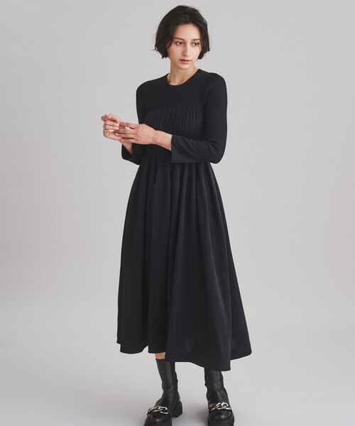 「Diagram」 ニットワンピース 36 レッド レディースの画像