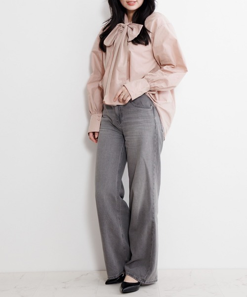 「HIMIKO」 フラットパンプス 24.5cm ブラック レディース_画像3