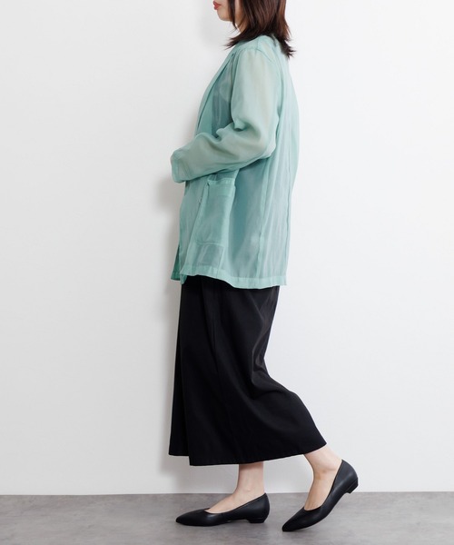 「HIMIKO」 フラットパンプス 24.5cm ブラック レディース_画像9