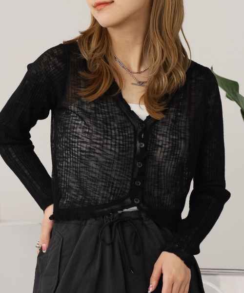 「ROOPTOKYO」 カーディガン FREE アイボリー レディース_画像7