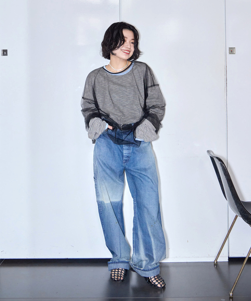 CITYSHOP（シティショップ） tシャツ 「THE MOOD」チュール ロングT