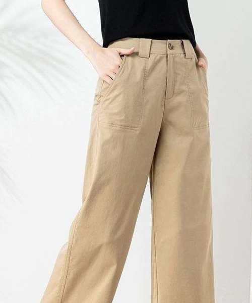 チノパン 八分丈ストレートチノパンツ レディース : ZOZOTOWN Yahoo!店
