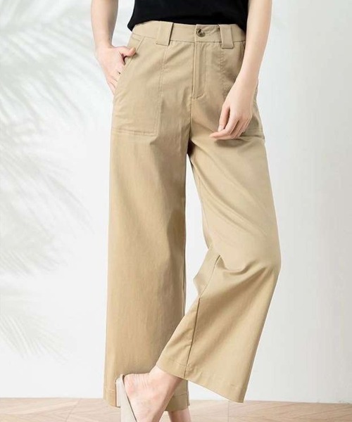チノパン 八分丈ストレートチノパンツ レディース : ZOZOTOWN Yahoo!店