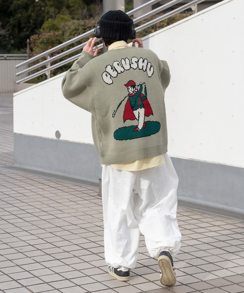 「Perushu」 パンツ LARGE レッド メンズ_画像5