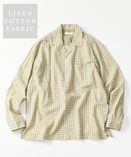 FREAK'S STORE（フリークスストア） シャツ LINEN COTTON OPEN COLLAR