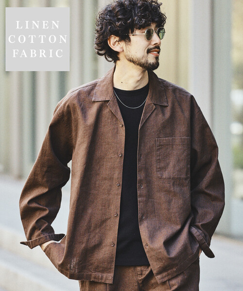 FREAK'S STORE（フリークスストア） シャツ LINEN COTTON OPEN COLLAR