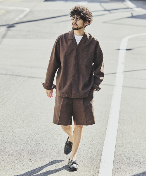 FREAK'S STORE（フリークスストア） シャツ LINEN COTTON OPEN COLLAR