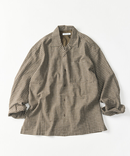 FREAK'S STORE（フリークスストア） シャツ LINEN COTTON OPEN COLLAR