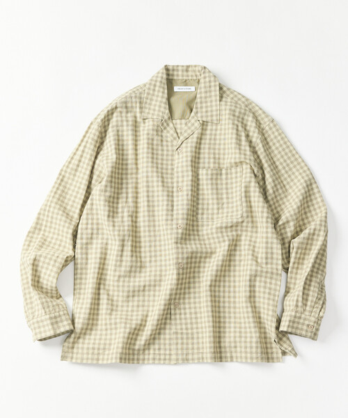 FREAK'S STORE（フリークスストア） シャツ LINEN COTTON OPEN COLLAR