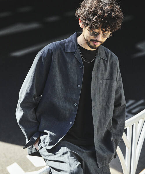 FREAK'S STORE（フリークスストア） シャツ LINEN COTTON OPEN COLLAR