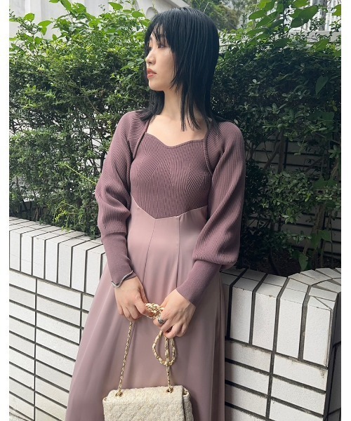 「FRAY I.D」 長袖ワンピース FREE グレー レディースの画像