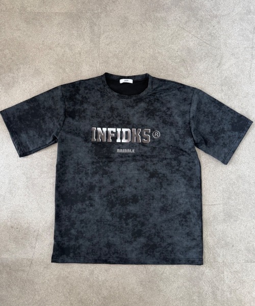 tシャツ 「UNISEX」ヴィンテージライク フェード加工 カレッジロゴ刺繍