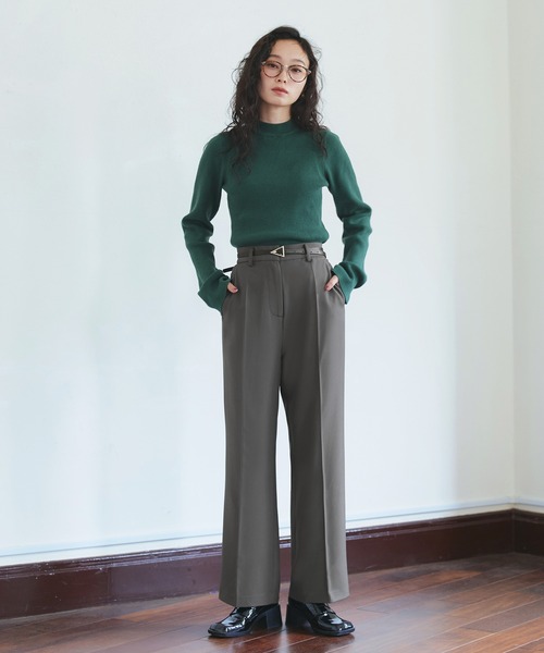 「RUIRUE BOUTIQUE」 スラックス S アイボリー レディース_画像3