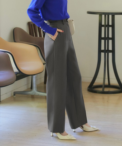 「RUIRUE BOUTIQUE」 スラックス S アイボリー レディース_画像5