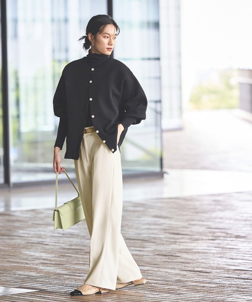 「RUIRUE BOUTIQUE」 スラックス S アイボリー レディース_画像9