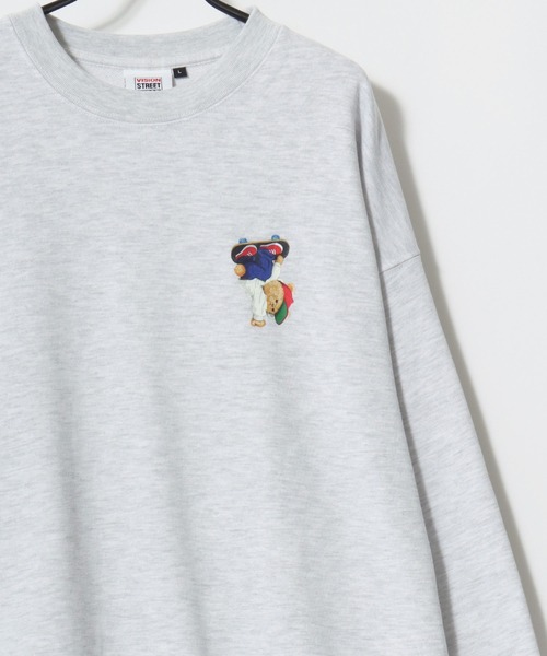 「VISION STREET WEAR」 スウェットカットソー L アッシュグレー メンズ_画像3