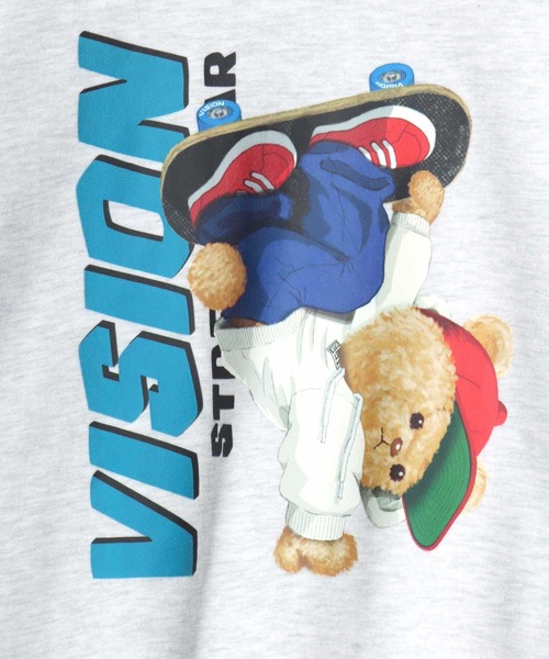 「VISION STREET WEAR」 スウェットカットソー L アッシュグレー メンズ_画像7