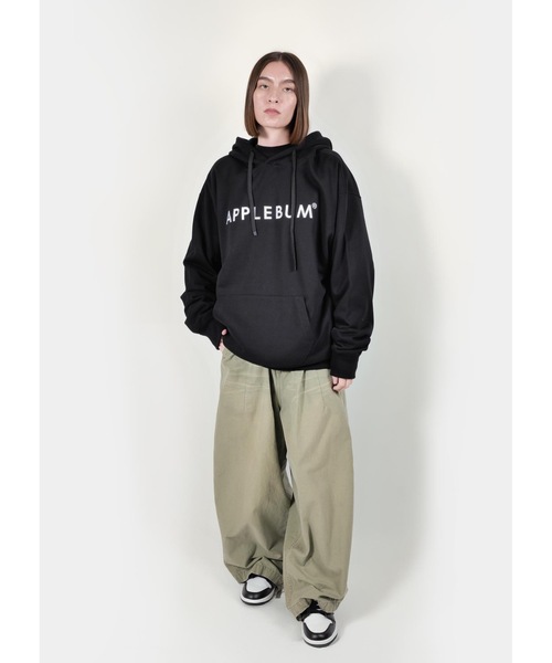 「APPLEBUM」 プルオーバーパーカー MEDIUM ブラック メンズ_画像9