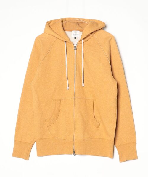H beauty&youth フルジップパーカー　L 試着のみ BEAUTY＆YOUTH UNITED ARROWS ジップアップパーカー LARGE オレンジ