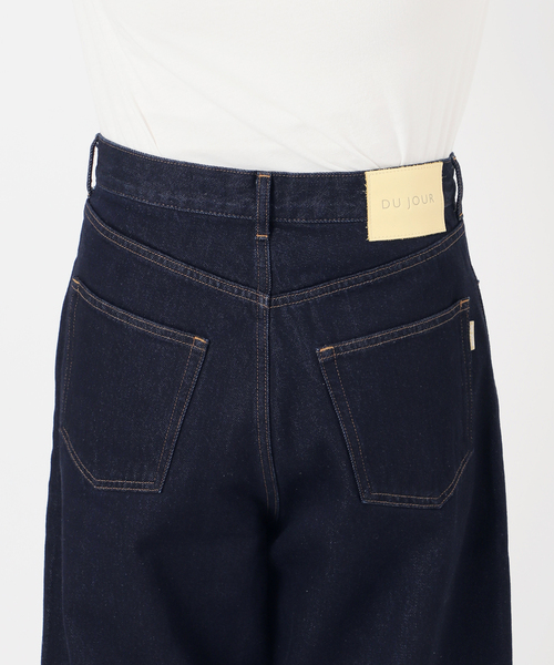 ワイドパンツ パンツ 「追加10」ウォッシャブル / DU JOUR / デュ ジュール BARREL BAGGY JEAN レディースの画像