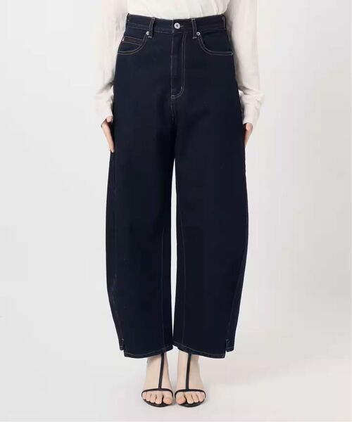 ワイドパンツ パンツ 「追加10」ウォッシャブル / DU JOUR / デュ ジュール BARREL BAGGY JEAN レディースの画像