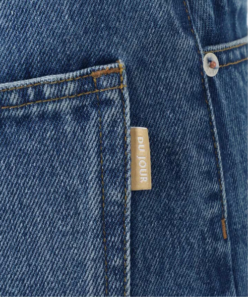 ワイドパンツ パンツ 「追加10」ウォッシャブル / DU JOUR / デュ ジュール BARREL BAGGY JEAN レディースの画像