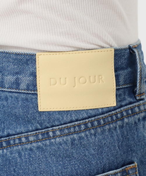 ワイドパンツ パンツ 「追加10」ウォッシャブル / DU JOUR / デュ ジュール BARREL BAGGY JEAN レディースの画像