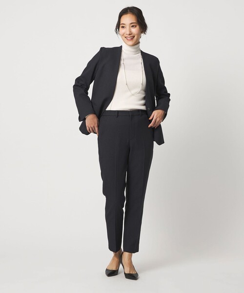 「A DAY IN THE LIFE UNITED ARROWS」 ノーカラージャケット 40 ダークグレー レディース_画像4