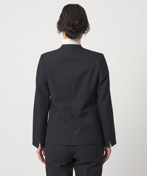 「A DAY IN THE LIFE UNITED ARROWS」 ノーカラージャケット 40 ダークグレー レディース_画像7