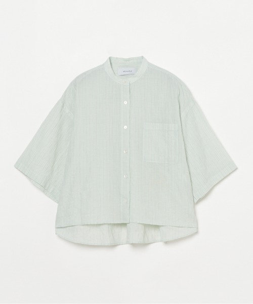 ブラウス シャツ STRIPE BAND COLLER SHIRT レディース | HELIOPOLE | 10