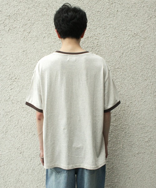 「CAMPHOR WOOD」 半袖Tシャツ LARGE オートミール メンズ_画像5
