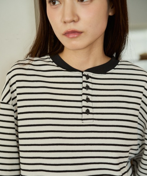 BROKEN BASE（ブロークンベース） ヘンリーネック tシャツ Henley