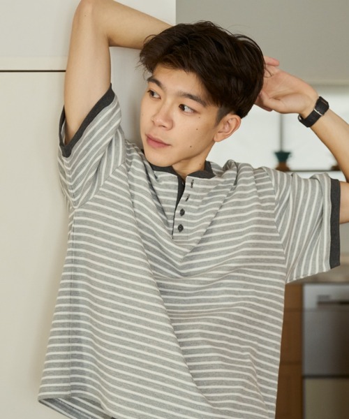 BROKEN BASE（ブロークンベース） ヘンリーネック tシャツ Henley