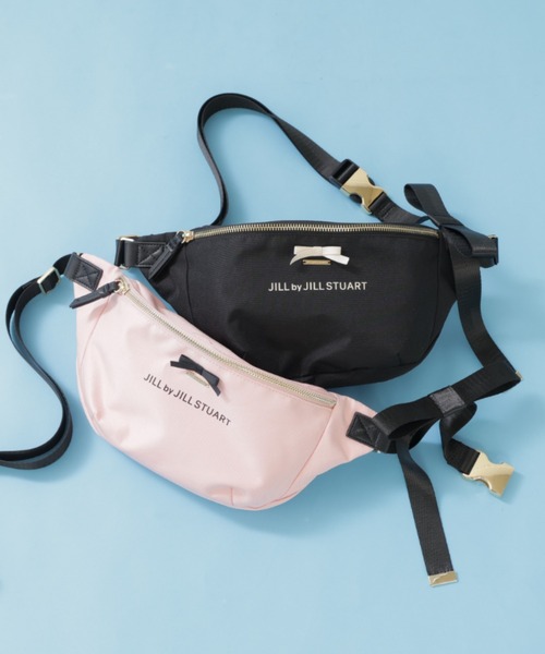 JILLSTUART×OUTDOOR　コラボボディバッグ　リボン　パール　ピンク JILL by JILL STUART（ジルバイジルスチュアート） ウエストポーチ