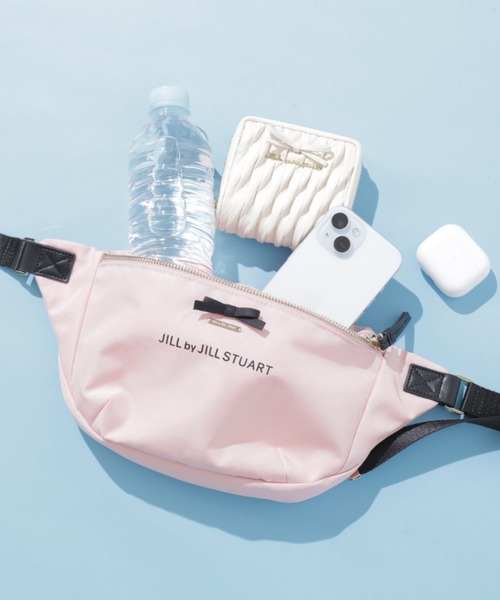 JILLSTUART×OUTDOOR　コラボボディバッグ　リボン　パール　ピンク JILL by JILL STUART（ジルバイジルスチュアート） ウエストポーチ