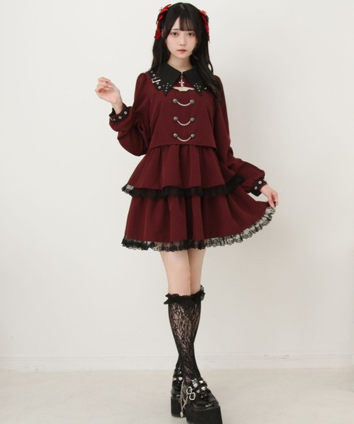 「DearMyLove」 長袖ワンピース 3L パープル レディース_画像9