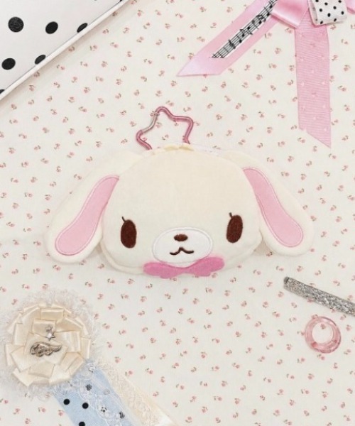 nini toys ポーチ 「nini toys」「シュガーバニーズ」カラビナ付き