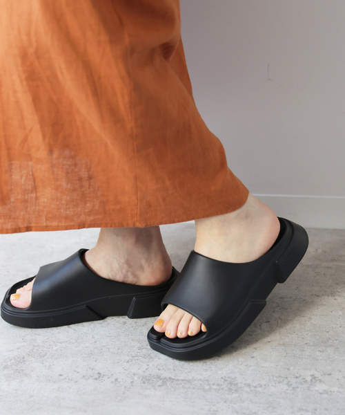 「JOURNAL STANDARD relume」 フラットサンダル 24cm ブラック レディース_画像3