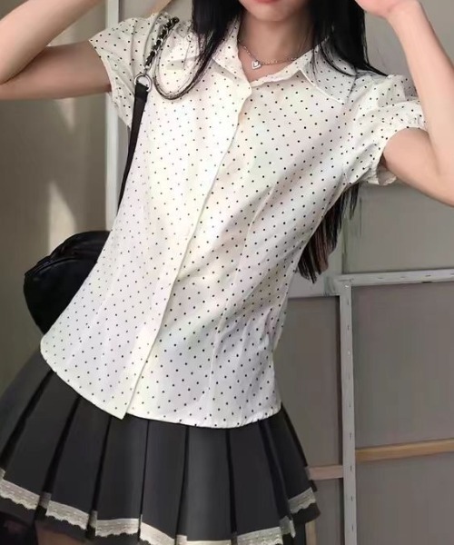 「LADY LIKE」 半袖シャツ L ホワイト レディース_画像7