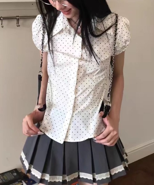 「LADY LIKE」 半袖シャツ L ホワイト レディース_画像8