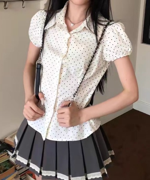 「LADY LIKE」 半袖シャツ L ホワイト レディース_画像9