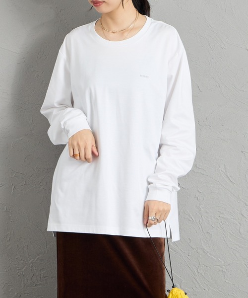 【極美品】TATRAS ホワイト 長袖カットソー TATRAS（タトラス） tシャツ SICADO ワンポイントロゴ ロングスリーブT