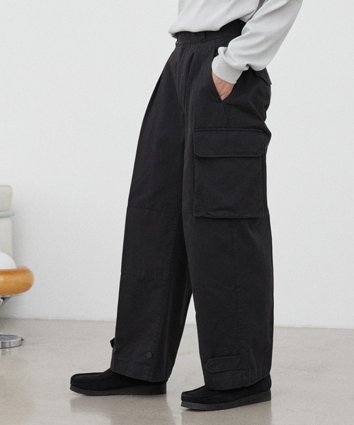 「WYM LIDNM」 カーゴパンツ S オリーブ メンズ_画像9