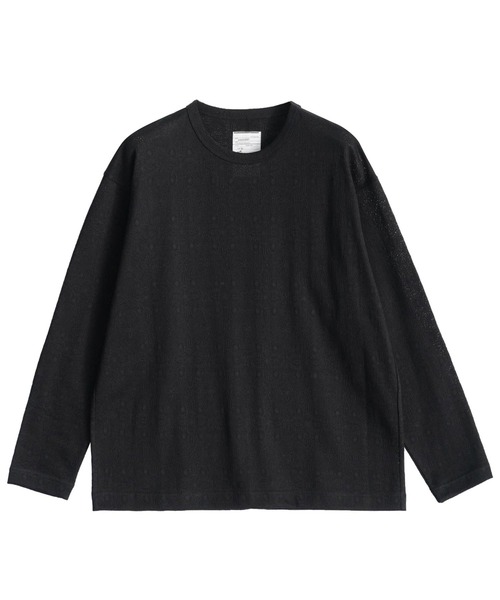 「SHAREEF」 長袖Tシャツ 1 ブラック メンズ_画像2