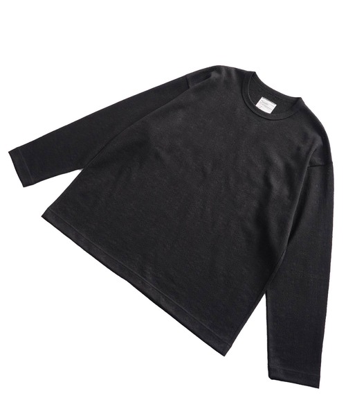 「SHAREEF」 長袖Tシャツ 1 ブラック メンズ_画像3