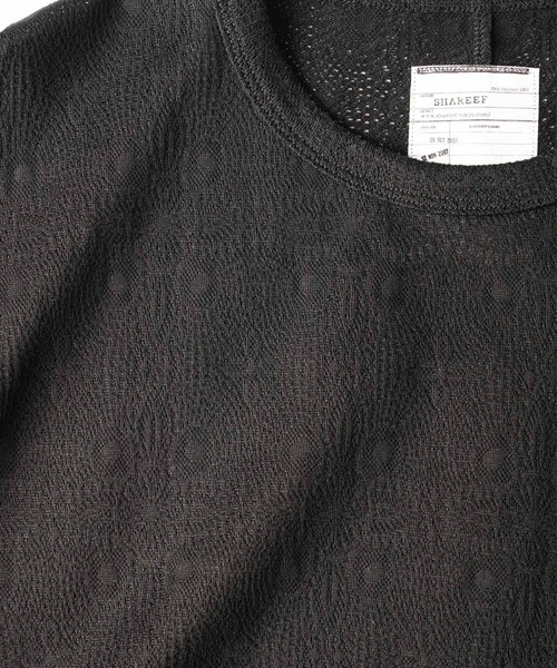 「SHAREEF」 長袖Tシャツ 1 ブラック メンズ_画像5