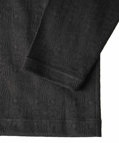 「SHAREEF」 長袖Tシャツ 1 ブラック メンズ_画像6