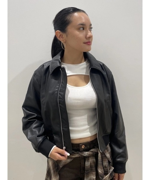 GAP（ギャップ） レザージャケット ライダース リサイクル100